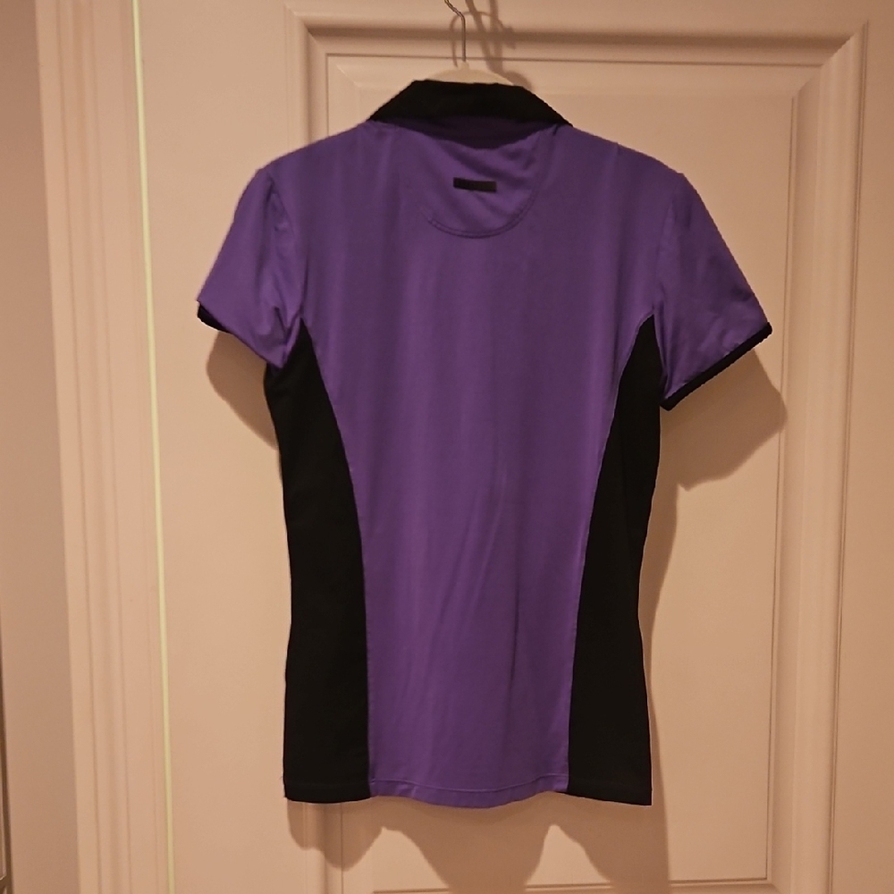 Beverly Hills Polo Club Purple and Black Short Sleeve Tee - Picture 4 of 5